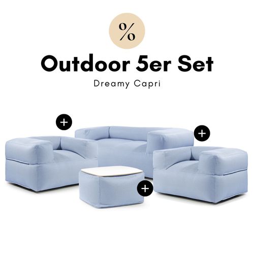 Pusku Pusku - Sitzsack Sofa Lounge Dreamy Capri Outdoor (5er-Set)