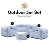 Pusku Pusku - Sitzsack Sofa Lounge Dreamy Capri Outdoor (5er-Set)