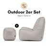 Pusku Pusku - Sitzsack Set Seat+ Colorin Outdoor (2er-Set)