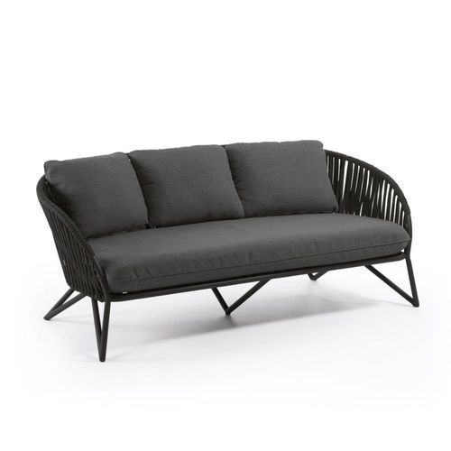 Branzie 3-Sitzer-Sofa aus schwarzem Seil - Sitzsackfabrik